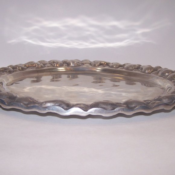 Albuhi Mexico Cast Aluminum Platter 14" Vintage - Picture 2 of 5